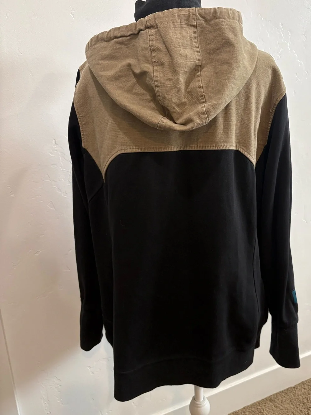 FXR Black & Tan Colorblock Full-Zip Hoodie Size XL